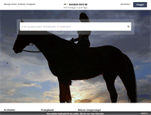 Tablet Screenshot of manege-info.be