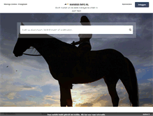 Tablet Screenshot of manege-info.nl